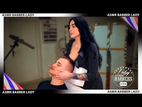 💈 ASMR Face Massage by Barber Lady Helen