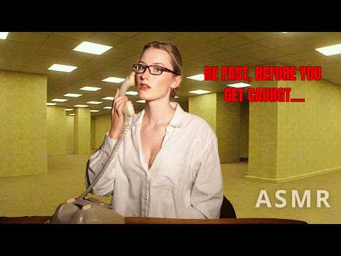 ASMR BACKROOMS ⚠️ Secretary Helps You Escape...