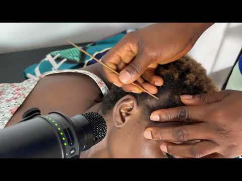 Deep Ear Cleaning & Hair Scratching ASMR on My Sister | Realistic Tingles for Sleep & Relaxation