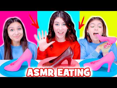 ASMR Eating No Hands VS One Hand VS Two Hands Mukbang