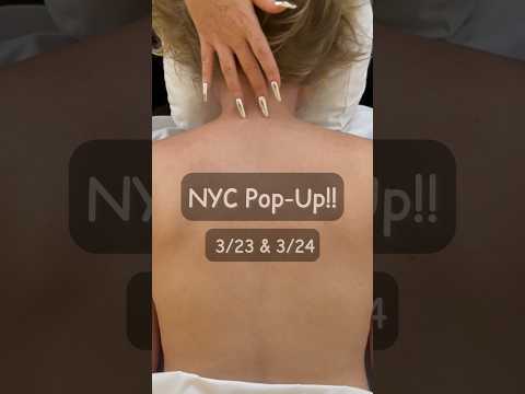 back in NYC 3/23 & 3/24 🎉 book at: softtouchasmr.com #asmrmassage #backscratching #asmrhairplay