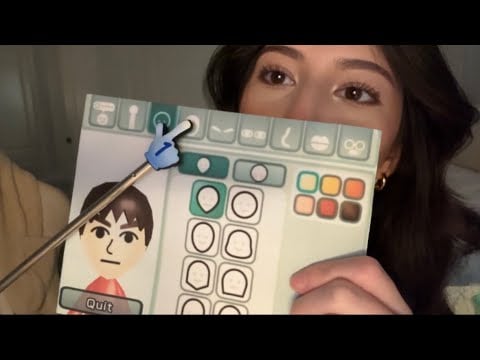 asmr customizing ur face (ur a mii)