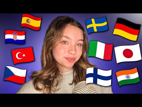 ASMR | Trigger Words in Different Languages! 🌍