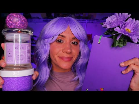 ASMR / Purple Helps You Fall Asleep (roleplay, purple triggers) 💜