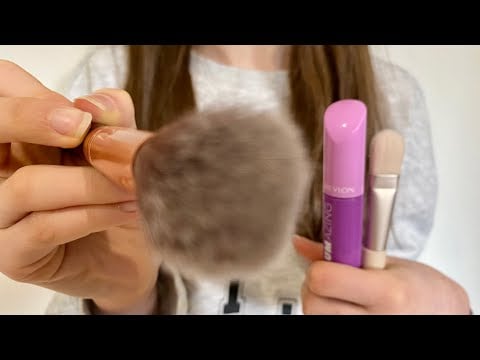 ASMR doing your hair + makeup | Actual camera touching | hair brushing | lo-fi | camera brushing