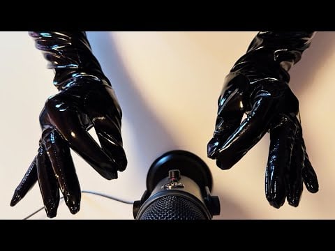 Black Patent Leather Sounds ASMR | Intense Glove Triggers for Sleep