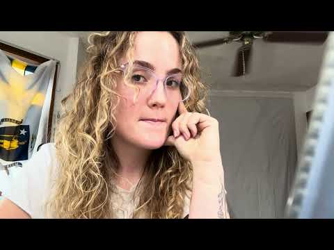 asmr do homework with me on a rainy day & reading old journals