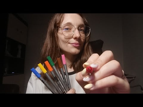 ASMR | Roleplay: Pintando o seu rosto com canetas (Pedido de membro) 