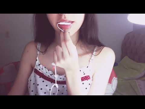 ASMR Kissing sounds soft kisses and lipgloss sounds