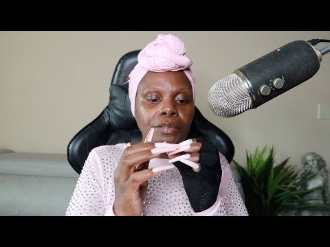 Long Press On Nails Tapping ASMR Chewing Gum