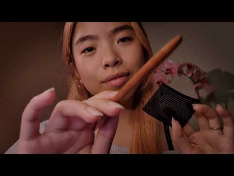 ASMR Scalp Check 💆🏻‍♀️ Soft or Sharp? Detailed Hair Parting & Scalp Massage