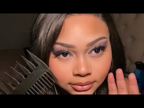 asmr brushing, combing, and cutting your hair roleplay 💇‍♀️