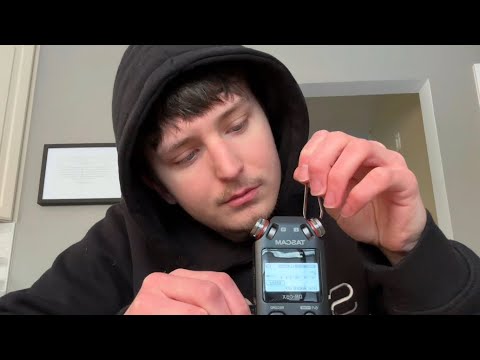 ASMR Tingly Tascam Touching Pt.2 (Mic Touching, Ear Cleaning, Tascam Touching, Whispered)