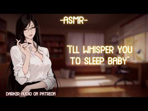 [ASMR] [ROLEPLAY] ♡older woman whispers you to sleep♡ (binaural/F4A)