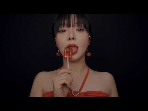 ASMR Spicy Mexican Lollipop Eating 🔥 Lots of Licks